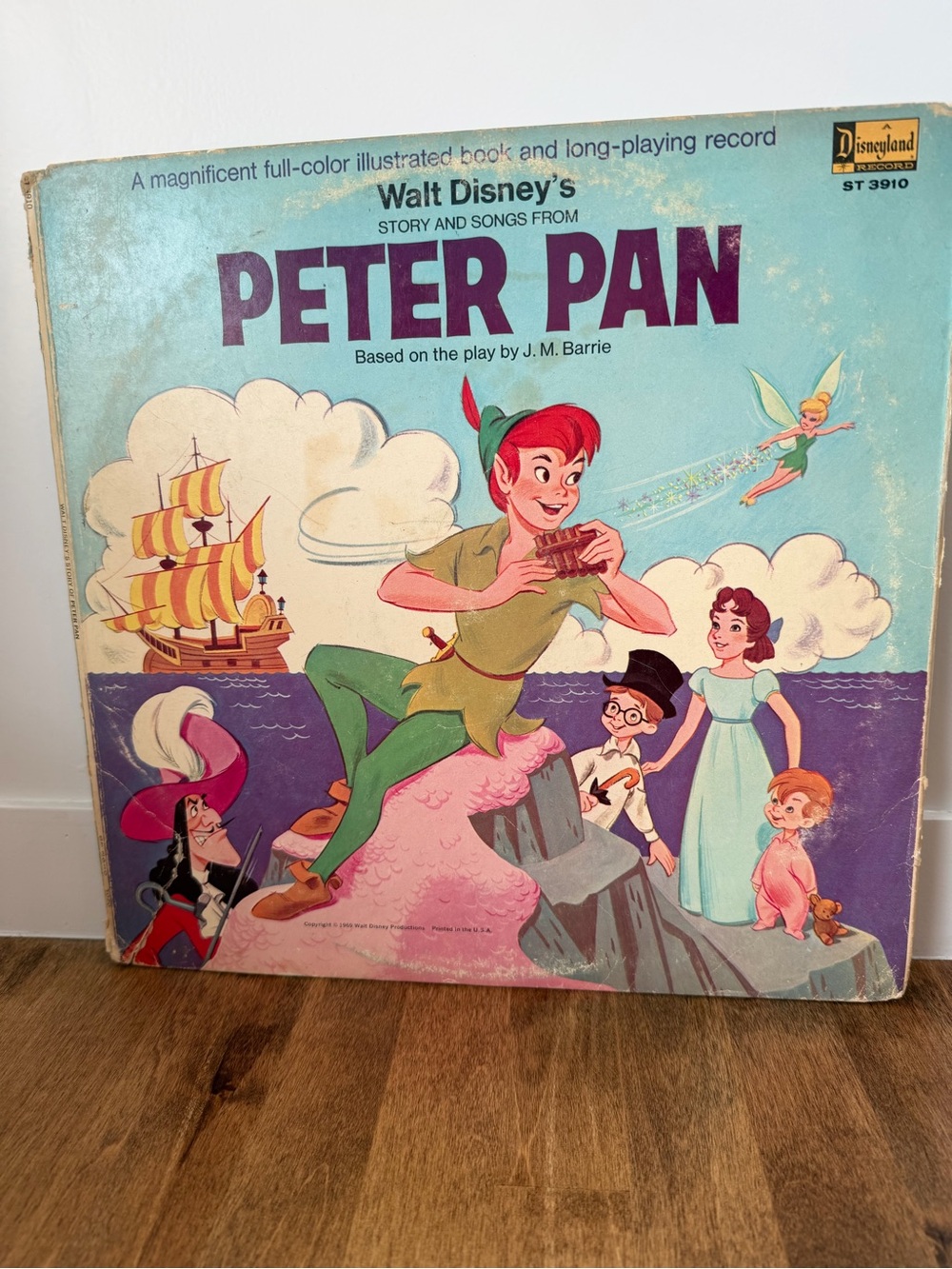 Vintage 1969 Walt Disney's Peter Pan Record